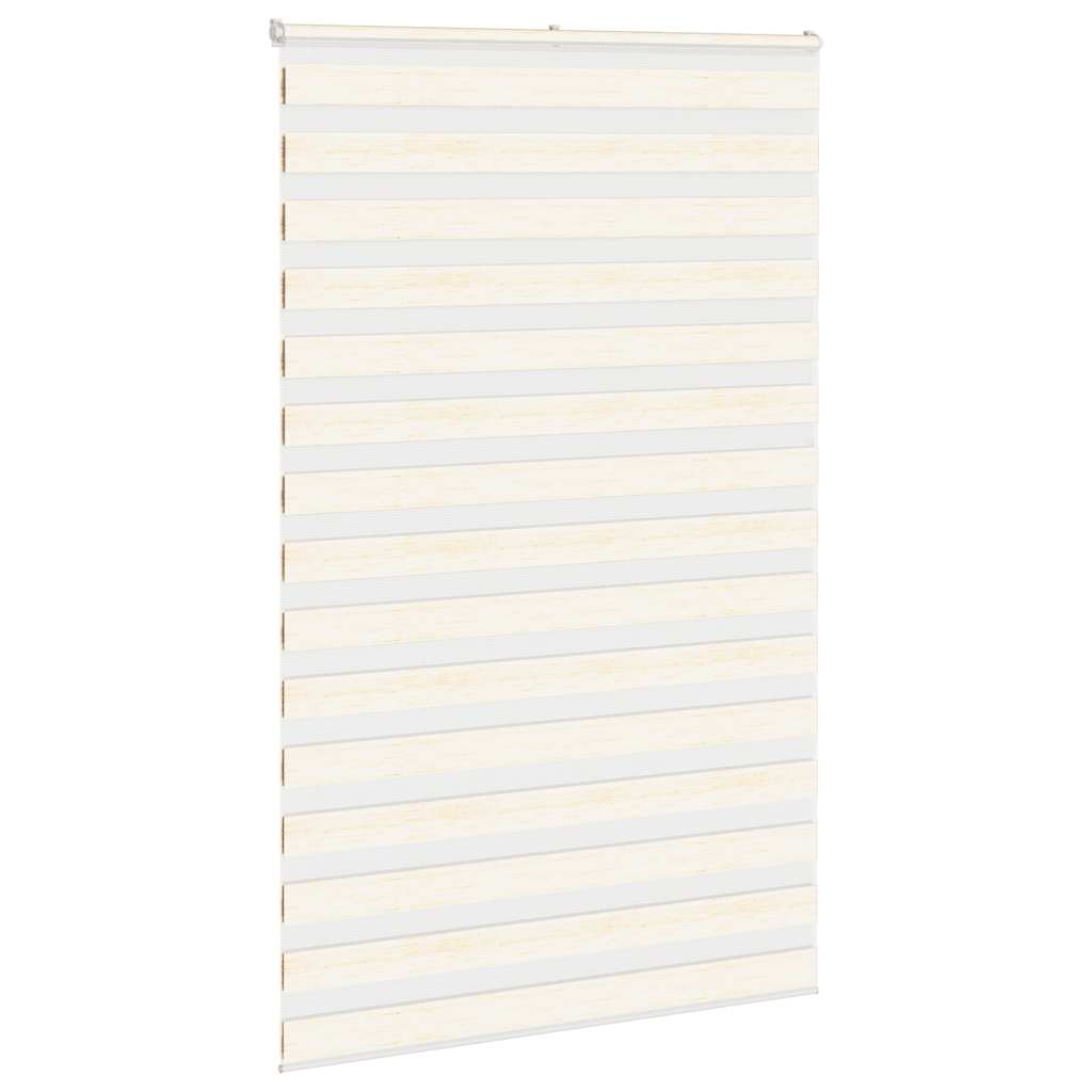 Vidaxl zebra rolgordijn 145x200 cm stofbreedte 140,9 cm marmerbeige