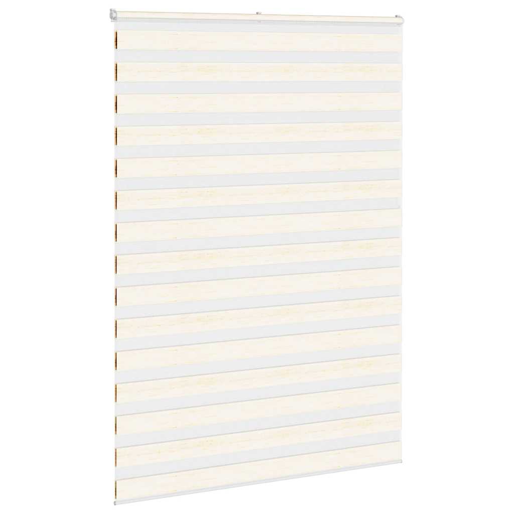 Vidaxl Zebra Rouleau aveugle 160x200 cm Largeur de poussière 155,9 cm Marmerbeige