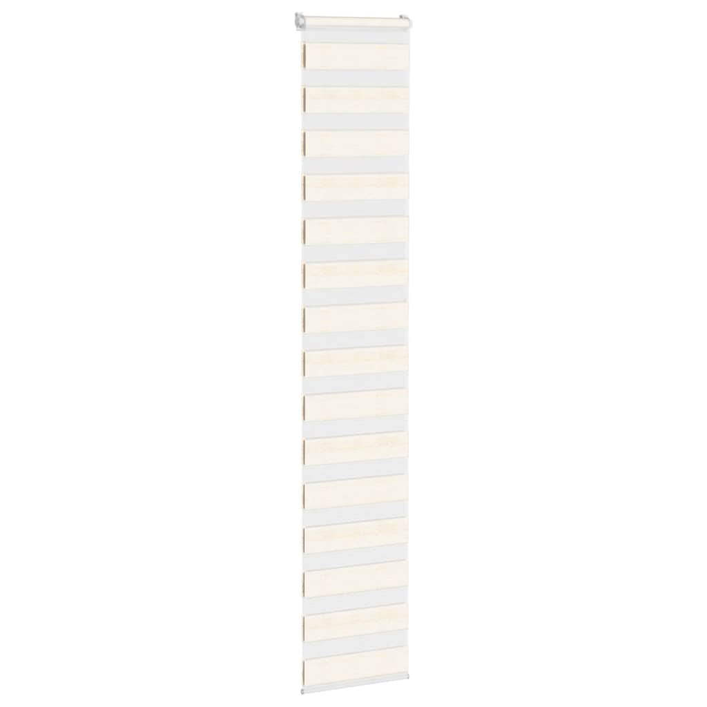 Vidaxl Zebra Roller Blind 40x230 cm Tygbredd 35,9 cm Marmerbeige