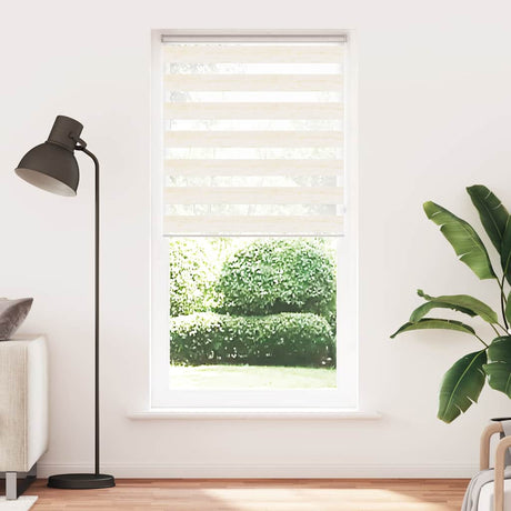 VidaXL Zebra-Rollo 100x230 cm Stoffbreite 95,9 cm Marmorbeige