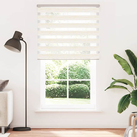 VidaXL Zebrarollo 130x230cm Stoffbreite 125,9cm Polyester Marmor Beige