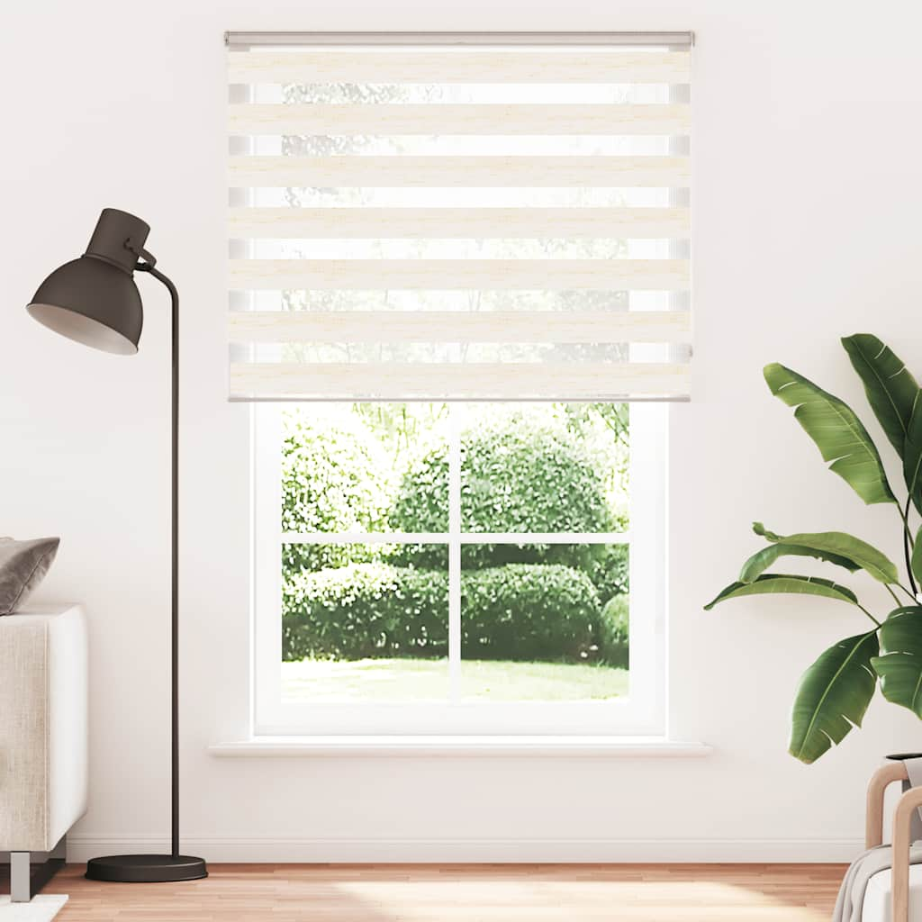 Vidaxl Zebra Roller Blind 140x230 CM Szerokość tkaniny 135,9 cm marmerbeige