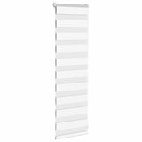 Vidaxx Zebra-Rollo 45x100 cm Stoffbreite 40,9 cm Polyester weiß