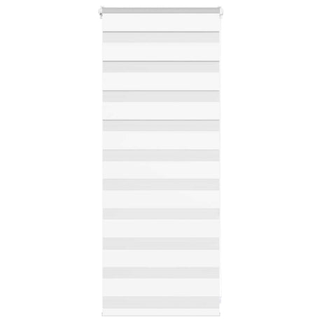 VidaXL Zebra-Rollo 55x100 cm Stoffbreite 50,9 cm Polyester Weiß