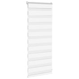 Vidaxl Zebra Roller Blind 55x100 cm Larghezza polvere 50,9 cm Polyester White