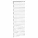 VidaXL Zebra-Rollo 55x100 cm Stoffbreite 50,9 cm Polyester Weiß
