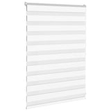 VidaXL Zebrarollo 115x100 cm Stoffbreite 110,9 cm Polyester weiß