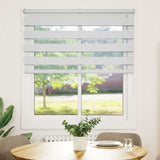VidaXL Zebrarollo 125x100 cm Stoffbreite 120,9 cm Polyester weiß
