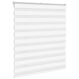 VidaXL Zebrarollo 125x100 cm Stoffbreite 120,9 cm Polyester weiß