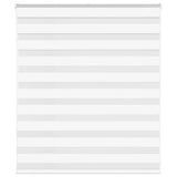 VidaXL Zebrarollo 130x100 cm Stoffbreite 125,9 cm Polyester weiß
