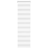 Vidaxl Zebra Roller Blind 45x150 cm Szerokość pyłu 40,9 cm poliestrowa biała