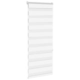 Vidaxl Zebra Roller Blind 55x150 cm Szerokość pyłu 50,9 cm poliestrowa biała