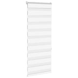 VidaXL Zebra-Rollo 65x150 cm Stoffbreite 60,9 cm Polyester weiß