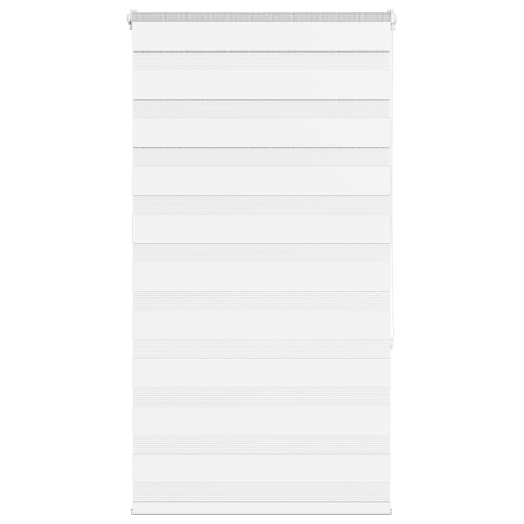 Vidaxl Zebra Roller Blind 85x150 cm støvbredde 80,9 cm polyester hvid