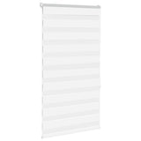 Vidaxl Zebra Roller Blind 90x150 cm Staubbreite 85,9 cm Polyester weiß