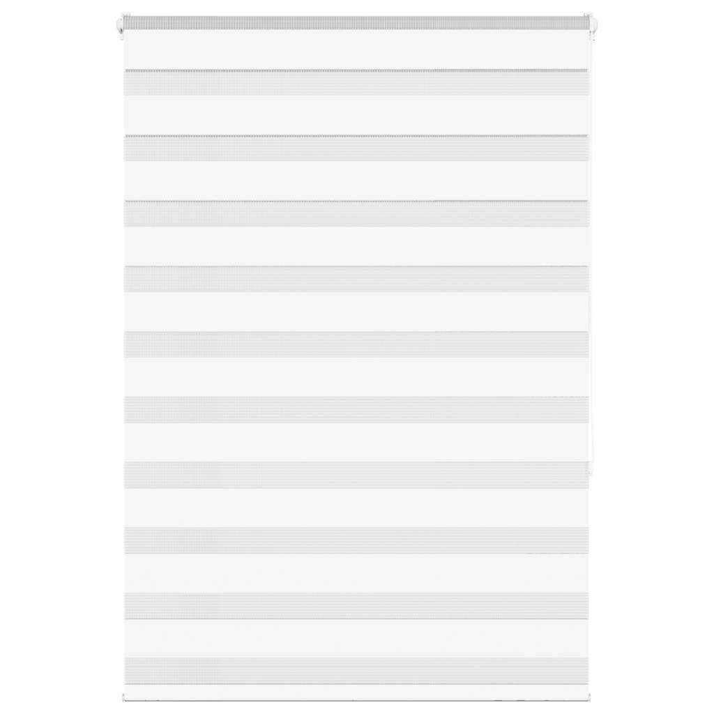 VidaXL Zebra-Rollo 95x150 cm Stoffbreite 90,9 cm Polyester Weiß