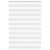 Vidaxl Zebra Roller Blind 110x150 cm Šířka prachu 105,9 cm polyester bílá