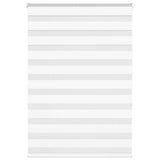 Vidaxl Zebra Roller Blind 115x150 cm ancho de polvo 110.9 cm de poliéster blanco