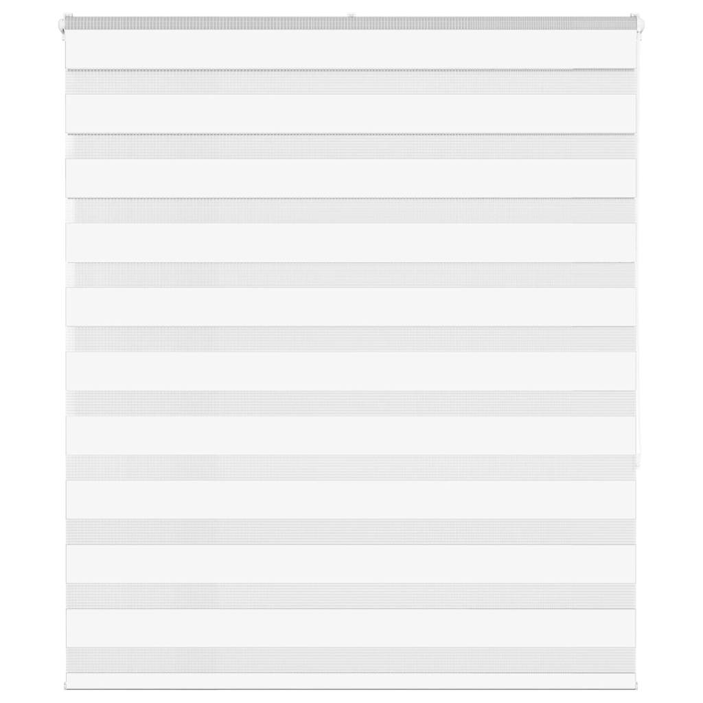 Vidaxl Zebra Roller Blind 120x150 cm Staubbreite 115,9 cm Polyester weiß