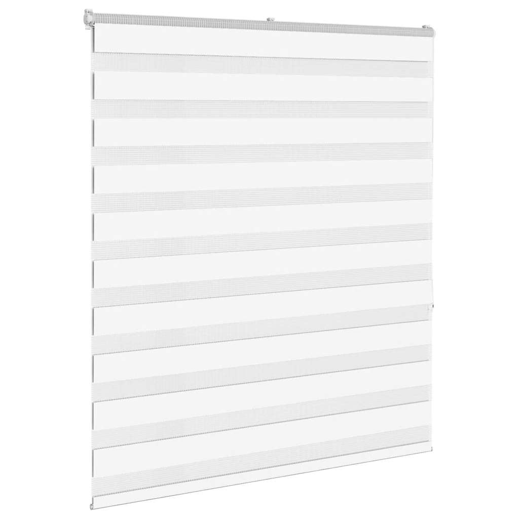 Vidaxl Zebra Rouleau aveugle 120x150 cm Largeur de poussière 115,9 cm Polyester blanc