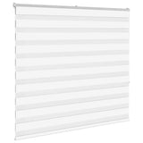 Vidaxl Zebra Roller Blind 155x150 cm støvbredde 150,9 cm polyester hvid