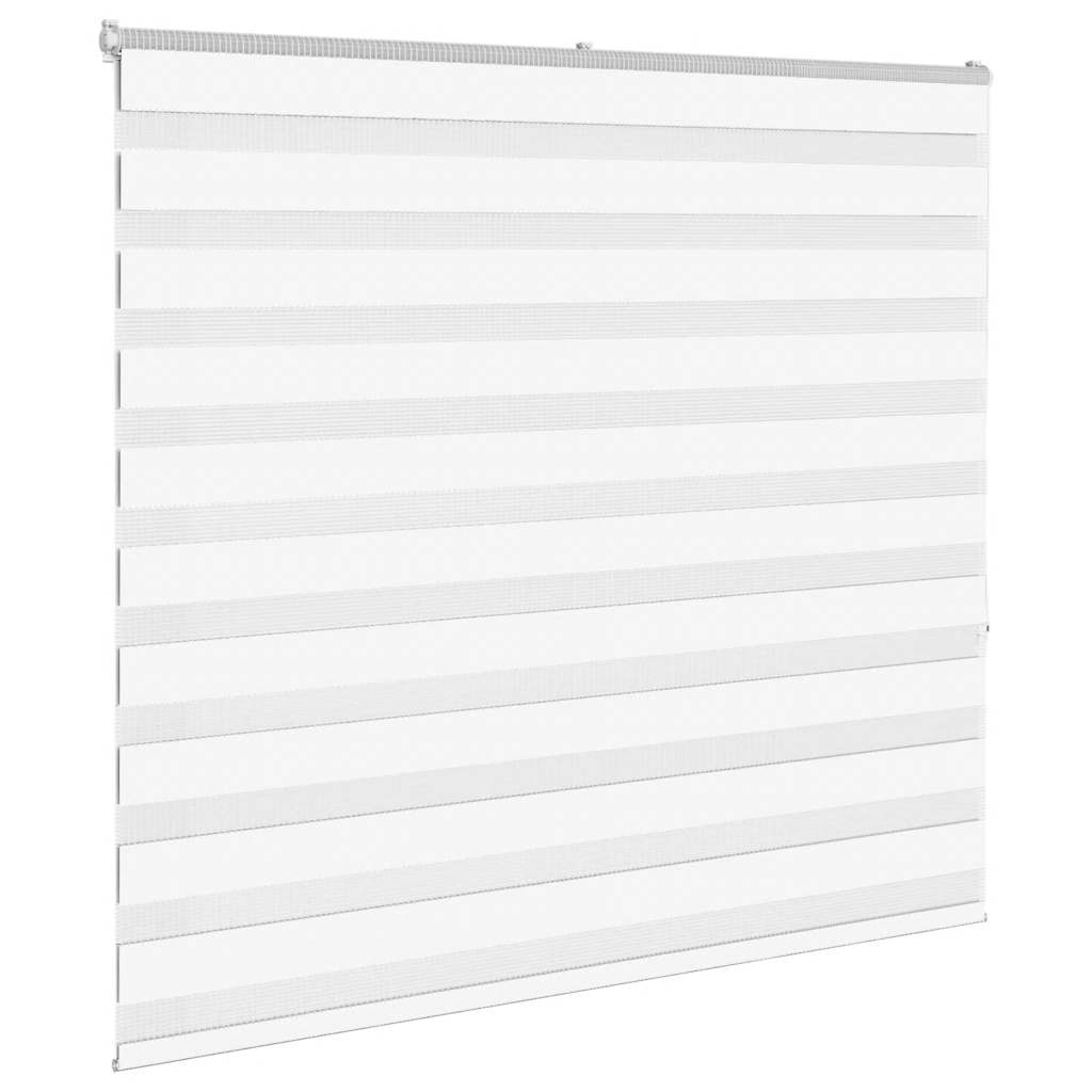 Vidaxl Zebra Roller Blind 165x150 cm Szerokość pyłu 160,9 cm poliestrowa biała