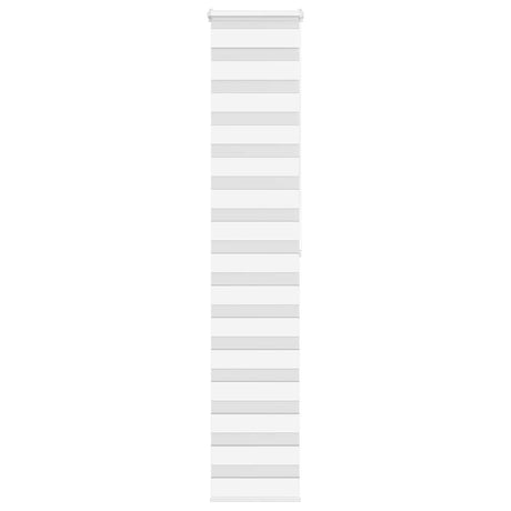 VidaXL Zebra-Rollo 40x200 cm Stoffbreite 35,9 cm Polyester Weiß