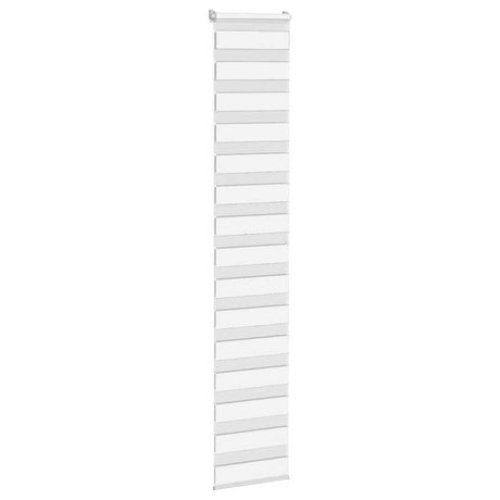 VidaXL Zebra-Rollo 40x200 cm Stoffbreite 35,9 cm Polyester Weiß