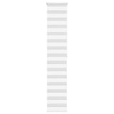 VidaXL Zebra-Rollo 45x200 cm Stoffbreite 40,9 cm Polyester Weiß