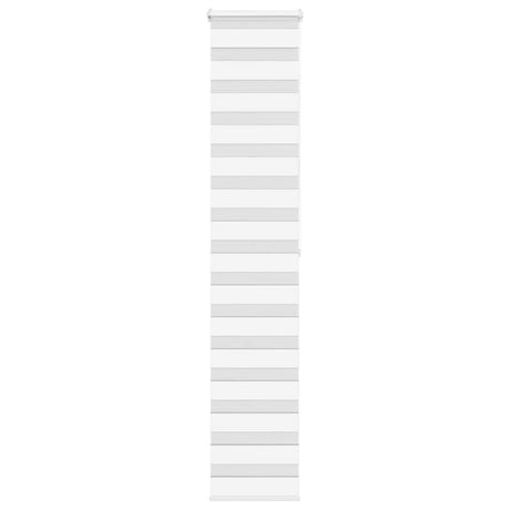 VidaXL Zebra-Rollo 45x200 cm Stoffbreite 40,9 cm Polyester Weiß