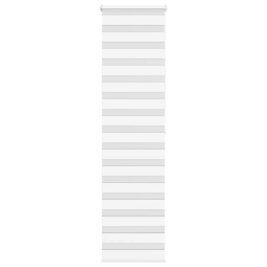 VidaXL Zebra-Rollo 65x200 cm Stoffbreite 60,9 cm Polyester Weiß