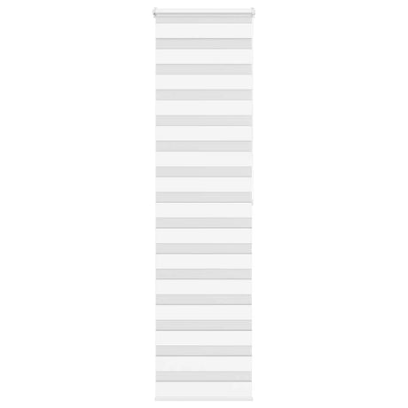 VidaXL Zebra-Rollo 65x200 cm Stoffbreite 60,9 cm Polyester Weiß