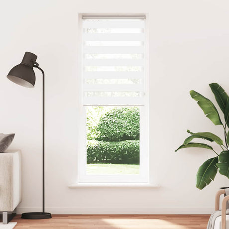 Vidaxx Zebra-Rollo 85x200 cm Stoffbreite 80,9 cm Polyester weiß