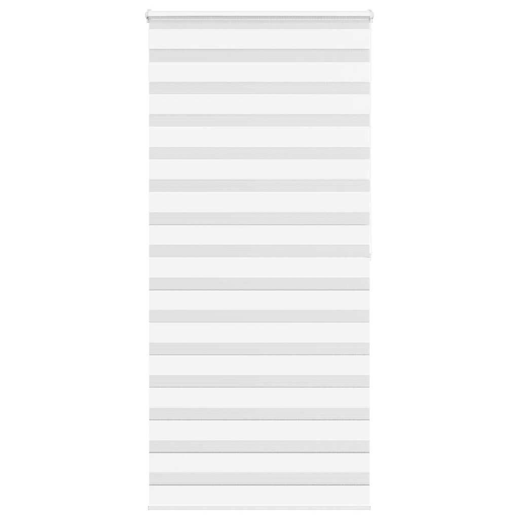 Vidaxl Zebra Roller Blind 105x200 cm Larghezza polvere di polvere 100,9 cm Polyester White