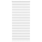 Vidaxl Zebra Rouleau aveugle 105x200 cm Largeur de poussière 100,9 cm Polyester blanc