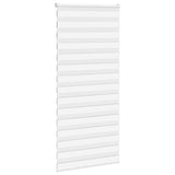 Vidaxl Zebra Roller Blind 115x200 cm Støvbredde 110,9 cm polyester hvid