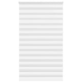 Vidaxl Zebra Roller Blind 120x200 cm Šířka prachu 115,9 cm polyesterová bílá