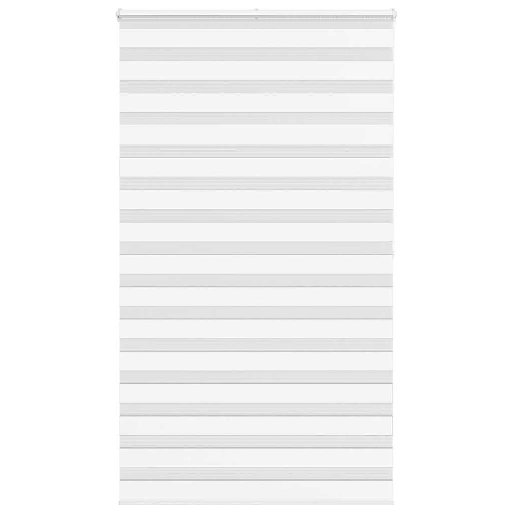 Vidaxl Zebra Roller Blind 125x200 cm Szerokość tkaniny 120,9 cm poliestrowa biała