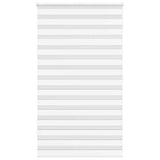 Vidaxl Zebra Roller Blind 125x200 cm Szerokość tkaniny 120,9 cm poliestrowa biała