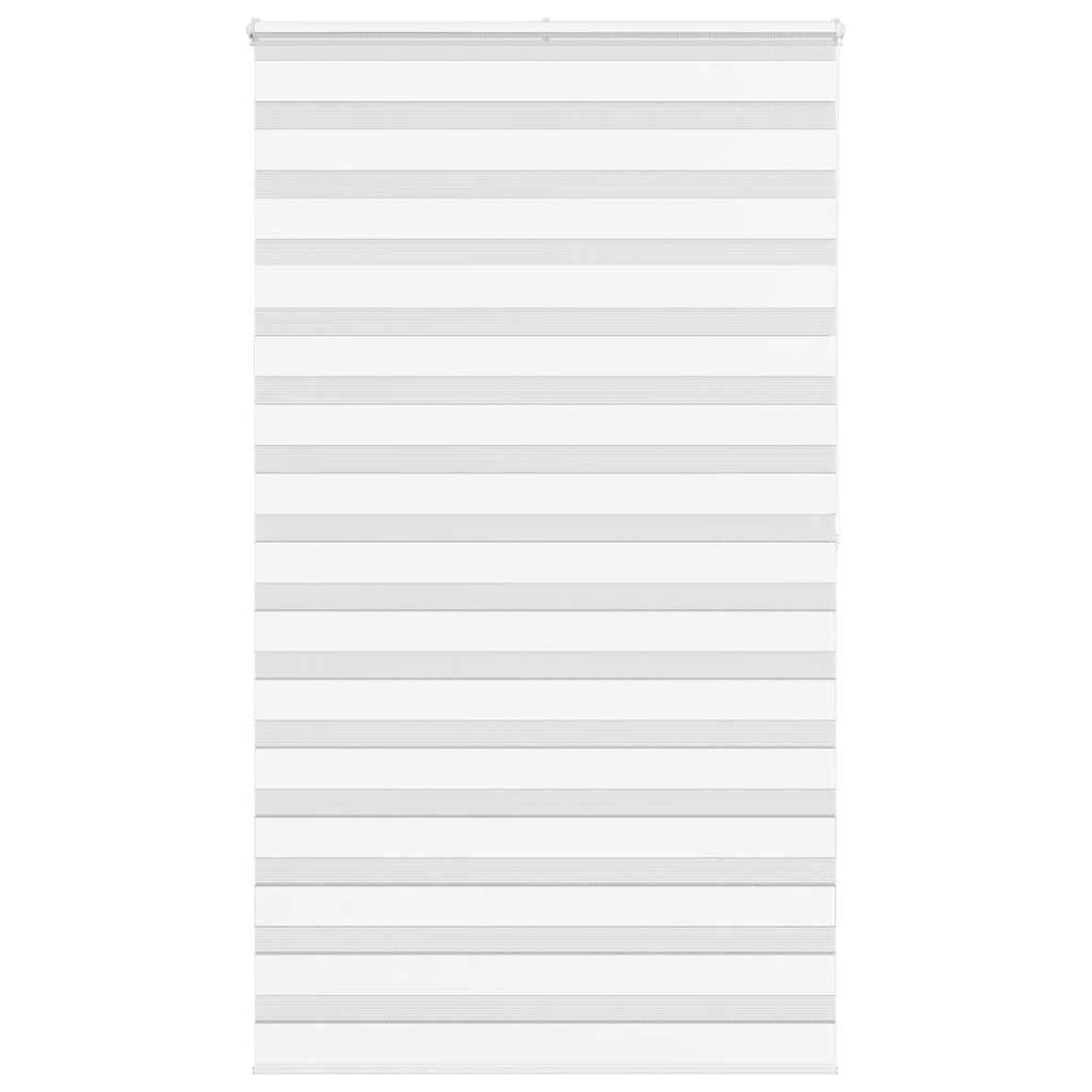 VidaXL Zebra-Rollo 130x200 cm Stoffbreite 125,9 cm Polyester weiß