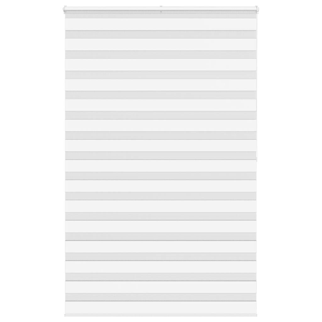 Vidaxl Zebra roller blind 140x200 cm dust width 135.9 cm polyester white