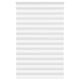 Vidaxl Zebra Rouleau aveugle 140x200 cm Largeur de poussière 135,9 cm Polyester blanc