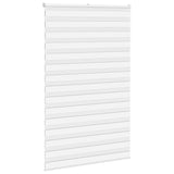 Vidaxl Zebra Rouleau aveugle 140x200 cm Largeur de poussière 135,9 cm Polyester blanc