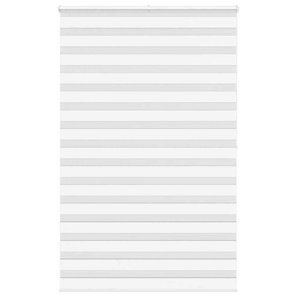 Vidaxl Zebra Rouleau aveugle 145x200 cm Largeur de poussière 140,9 cm Polyester blanc