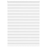 Vidaxl Zebra Roller Blind 160x200 cm Staubbreite 155,9 cm Polyester weiß