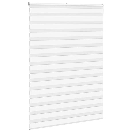 VidaXL Zebra-Rollo 160x200 cm Stoffbreite 155,9 cm Polyester weiß