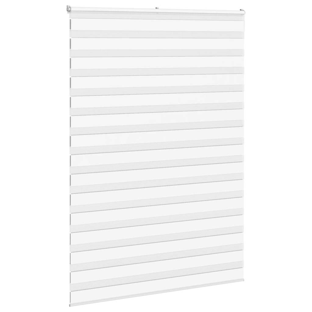 Vidaxl Zebra Roller Blind 165x200 cm Larghezza polvere 160,9 cm Polyester White