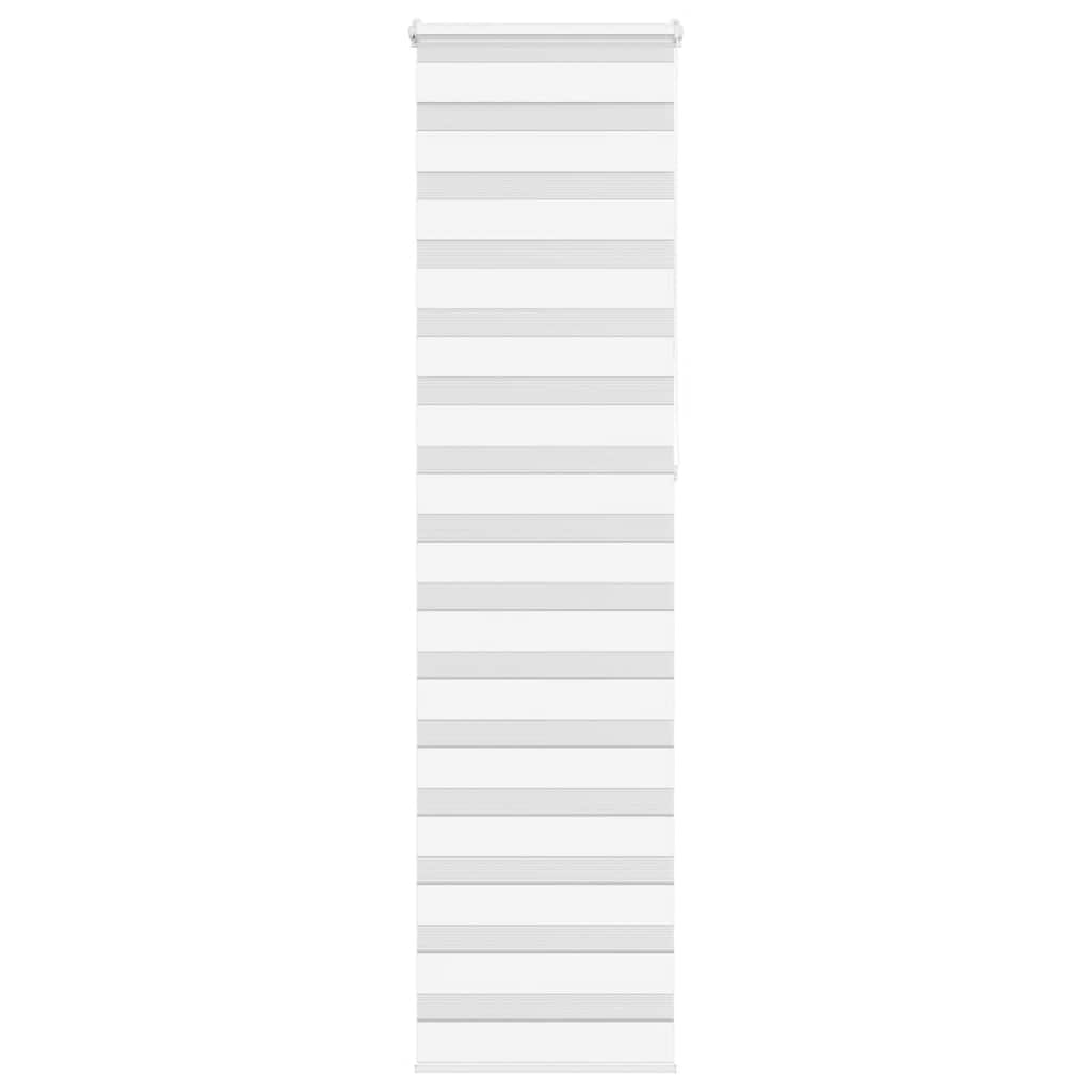 VidaXL Zebra-Rollo 55x230 cm Stoffbreite 50,9 cm Polyester Weiß