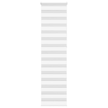 VidaXL Zebra-Rollo 55x230 cm Stoffbreite 50,9 cm Polyester Weiß