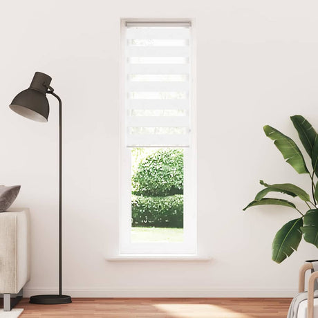 Vidaxx Zebra-Rollo 65x230 cm Stoffbreite 60,9 cm Polyester weiß